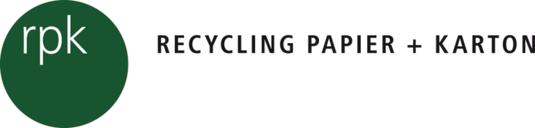 Logo und Schriftzug rpk Recycling Papier und Karton